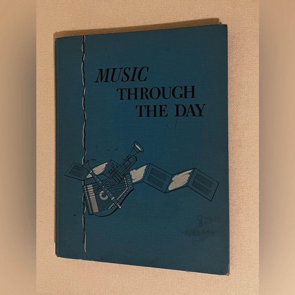 Music Through The Day Teacher's Book One 1958 Childrens' Songbook Piano